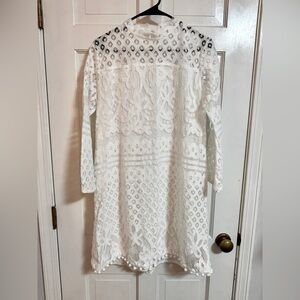 WHITE LACE DRESS